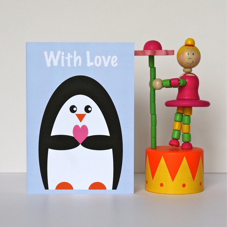 Penguin With Love Card image 1