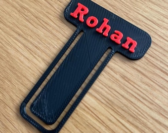 Customisable 3D Printed Bookmark