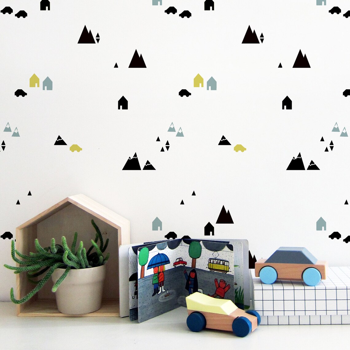 Mountains Wall Stencils - Etsy