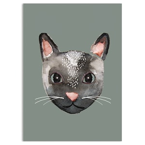 Chat, carte postale
