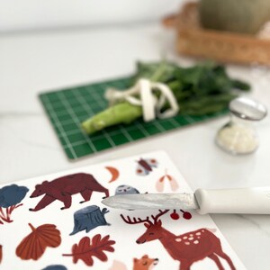 small cutting board woodland animals image 3