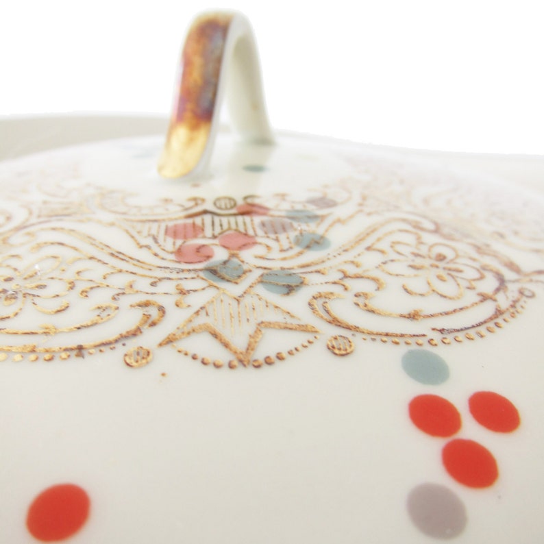 porcelain stickers clolourful dots