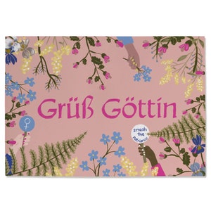 Cartão postal "Grüß Göttin"
