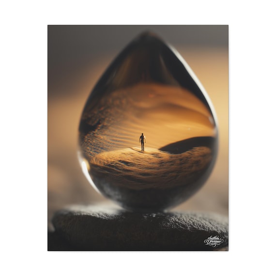 Stretched canvas (1) Macro droplet available in 61 cm × 76 cm.