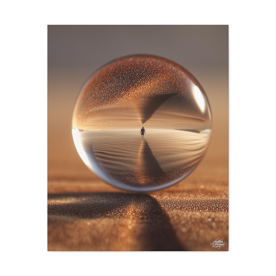 Stretched Canva (3) Macro droplet available in 61 cm × 76 cm.