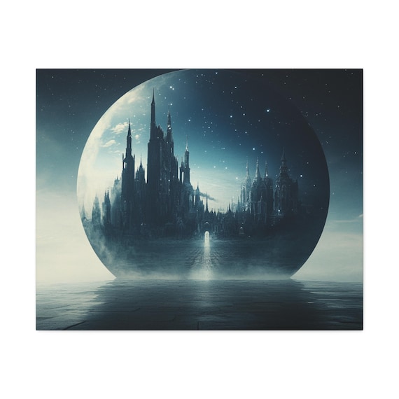 Canvas 'Eclipse' –  Wall art, modern decor.  61 cm by 76 cm / 30" × 24"