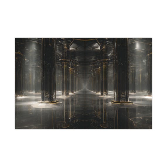 Matte Poster optical illusion (5) – Matte Finish, Modern Wall Decor.