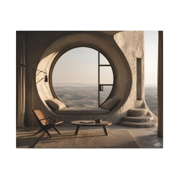 Canvas wall art celestial refuge – minimalist beige wall decor for modern living room. Available in 61 cm × 76 cm.