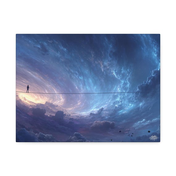 Canvas 'The Crossing' –  Wall art, modern decor. Available in 30 cm × 40 cm / 45 cm × 61 cm / 61 cm × 76 cm.