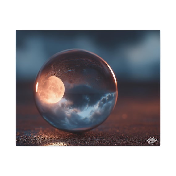 Stretched Canva (7) Macro droplet available in 61 cm × 76 cm.