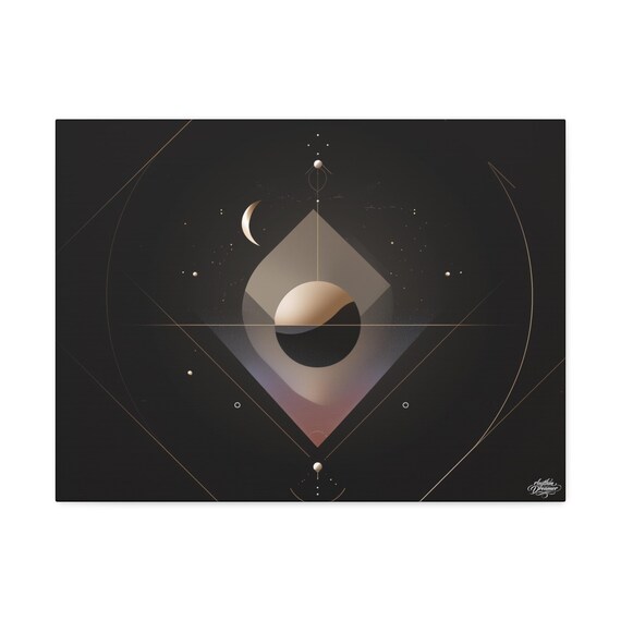 Stretched Canvas (2) Minimalistic geometry. Available in 45 cm × 61 cm / 61 cm × 76 cm.