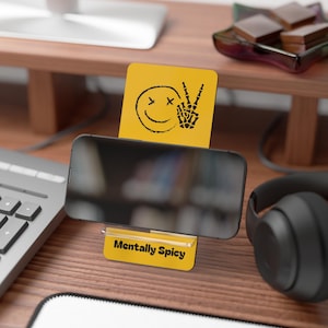Smartphone Display Stand, Funny Phone Holder, Desk Organizer, Office Decor, Gift for Tech Lovers