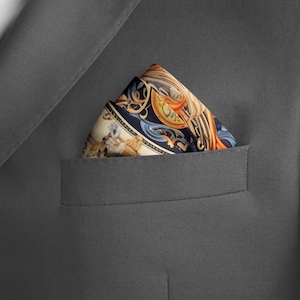 Sidennäsduk, utsmyckad ornamental mönsteraccessoar