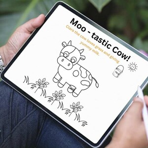 Libro para colorear de animales de granja para niños: 10 páginas imprimibles / Descarga instantánea en PDF / Diversión para colorear para preescolares y niños pequeños