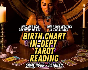 SAME HOUR Astrology Birth Chart Report, Birth Chart Reading, Detailed Astrology Reading, Natal Chart Reading, Career Reading, Tarot Reading