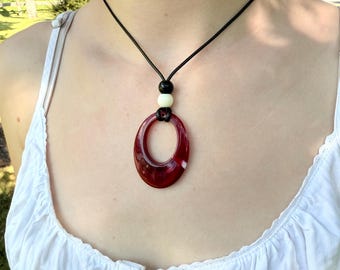 Ketting hars hanger Boho sieraden statement ketting Y2K choker sieraden jaren 90 stijl ketting hippiefestival indie ketting, cadeau voor haar