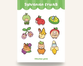 Sylvanian Family / Calico Critter Fruit Sticker Sheet