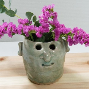 Jarrón de flores divertido, jarrón con rostro humano raro, un regalo para tu linda madre, mamá, mamá, su amante, regalos de cumpleaños y aniversario para mujer en una entrada única