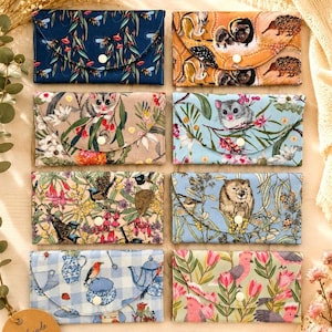 Padded Fabric Sunglasses Case – Australiana Animal Designs, Cotton Pouch (18.5cm x 10.5cm)