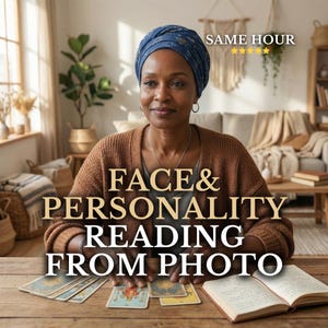 Face Reading Analysis by Photo, Professional Physiognomy Reading, Personality and Future Insights, Psychic Face Reading, Same Hour