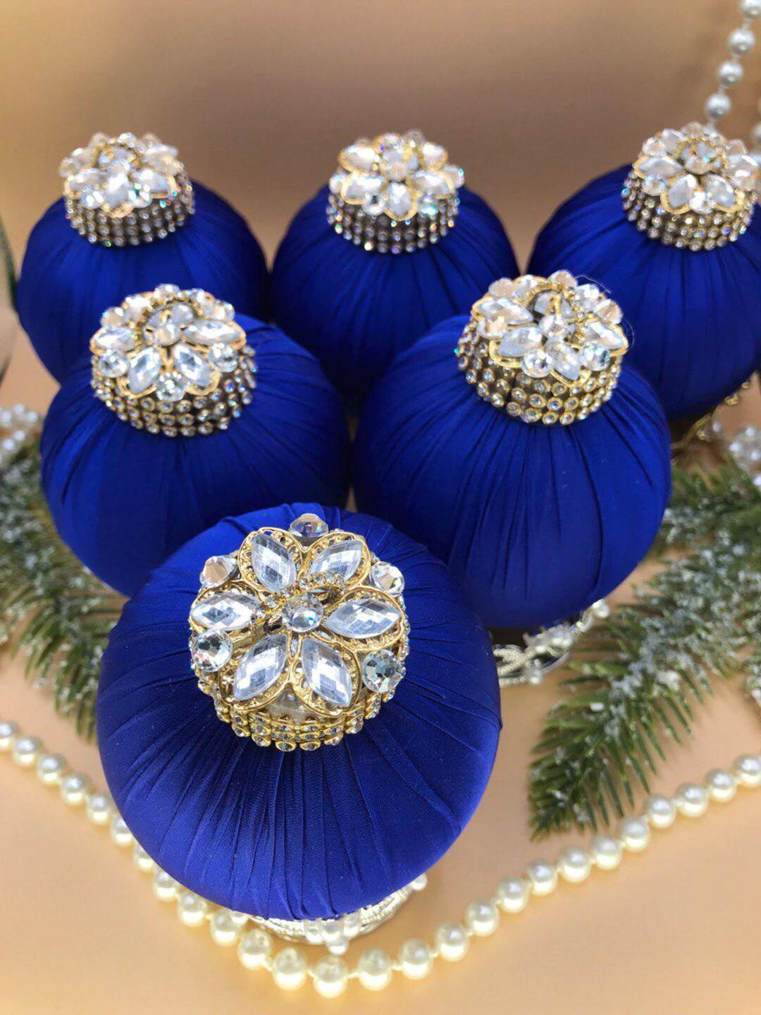 Royal Blue Christmas Ornamentsnull