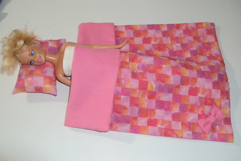 Beautiful Barbie Blanket & Pillow Set Pink Fashion Doll Etsy