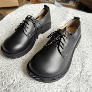 Oxford Low Heel Black - Etsy