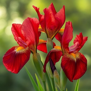 Red Iris Flower Seeds – Stunning Perennial Blooms for Vibrant Gardens, Easy to Grow Flower Seeds