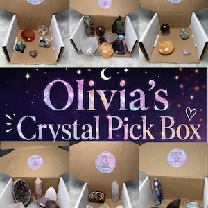 Olivia’s Crystal Pick Box - Polished Gemstone - Choose Your Budget - Intuitively Chosen - Towers, Spheres, Palmstones, Tumbles, Carvings