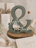 Personalized money gift stand with names | Wedding gift for the bride and groom | Test tube holder for money gifts, flowers & vouchers