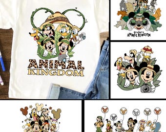 Animal Kingdom PNG Bundle, Mouse and Friends Let's Get Wild Png, Retro Magic Kingdom Png, Wild Life Png Vintage Dis ney Safari Vacation 2026