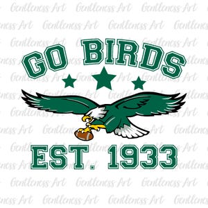 Philadelphia Football SVG PNG, söndagar är för fåglarna, Bird Gang Football Sunday, Philadelphia Eagles PNG, Eagles Philly digital nedladdning