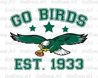 Philadelphia Football SVG PNG, Sundays are for the Birds, Bird Gang Football Sunday, Philadelphia Eagls PNG, Eagles Philly Digital Download