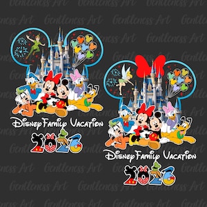 2026 Disney Family Trip Bundle PNG, Family Vacation 2026, Daisy Friend Squad, Vacay Mode, Magical Kingdom Png, Digital Download Shirt Design