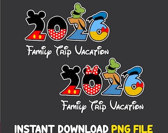 2026 Family Vacation Svg, Family Trip Png, Magical Kingdom, Vacay Mode Png, Disneyworld Trip 2026 Png, Friend Squad, Disney Couple Shirts