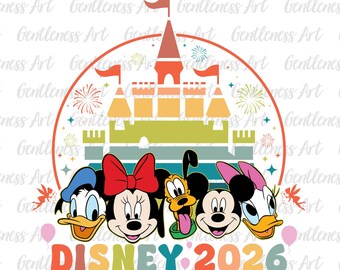 Family Trip 2026 Png Svg, Family Vacation 2026, Friend Squad Svg, Vacay Mode Png, Magical Kingdom, Castle Clipart Png for Shirt Cut File