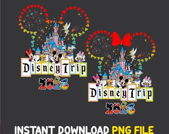 Bundle Family Trip 2026 Png, Disney Vacation 2026, Disneyland Tour, Vacay Mode Png, Magical Kingdom 2026 Shirt Design, Best Day Ever Castle
