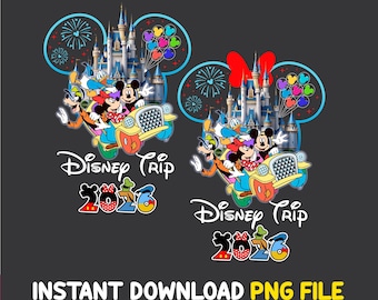 Family Trip 2026 Png, Disneyland Family Vacation 2026 Matching Png, Friend Squad Png, Vacay Mode Png, Magical Kingdom, Magical Castle Bundle