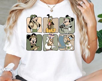 Animal Kingdom PNG Design, Mouse and Friends Let's Get Wild Png, Retro Magic Kingdom Png, Wild Life Png, Disney Safari Family Vacation 2026