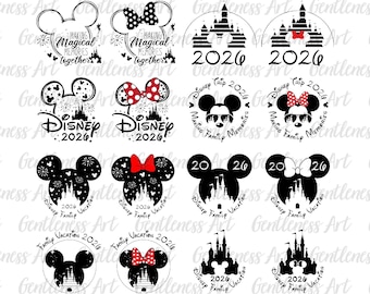 Bundle Family Vacation 2026 Svg Png, Magical Kingdom Svg, Family Trip, Family Squad Svg, Friend Vacay Mode Svg, Disney 2026 Mickey Minnie
