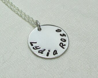 Personalized Necklace for Mom Mothers Necklace Sterling Silver Initial Necklace Custom Name Necklace Personalized Jewelry Gift for Mom