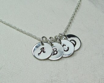 Initial Necklace Sterling Silver Personalized Necklace for Mom Mothers Necklace Personalized Jewelry Gift for Mom Monogram Necklace