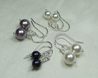 Bridesmaid Jewelry Pearl Earrings Pearl Bridesmaid Earrings Pearl Bridal Earrings Pearl Wedding Jewelry Bridesmaid Gift Bridal Jewelry