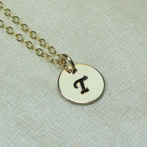 Initial Necklace Gold Monogram Necklace Gold Bridesmaid Necklace Personalized Necklace for Mom Bridesmaid Jewelry Bridesmaid Gift