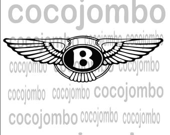 Bentley Car SVG: Racing Emblem Vector Art - Cricut, Laser Cut (Digital Download)