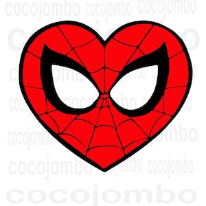 Spiderman heart, Spiderman Clipart, Spiderman Cut Files For Circuit, Spiderman Silhouette, Spiderman Png, Spiderman Svg, Spiderman Head