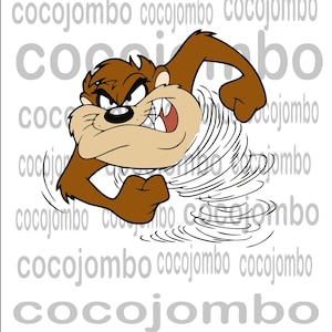 Cartoon Tasmanian Devil SVG: Cricut & Silhouette Cut Files