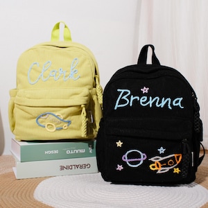 Personalized Backpack for Boys-Girls - Custom Name Toddler Bag - School & Travel Gift