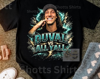 Duval vs All Y’all Football PNG | Jacksonville Football Fan Design | Teal & Gold Sports Graphic | Digital Download | Sublimation PNG