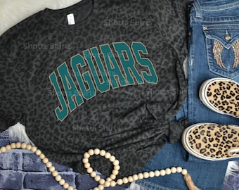Jacksonville Jaguars Leopard Print Shirt Design | Football SVG PNG | Duval Fan Digital Download | Game Day Shirt File